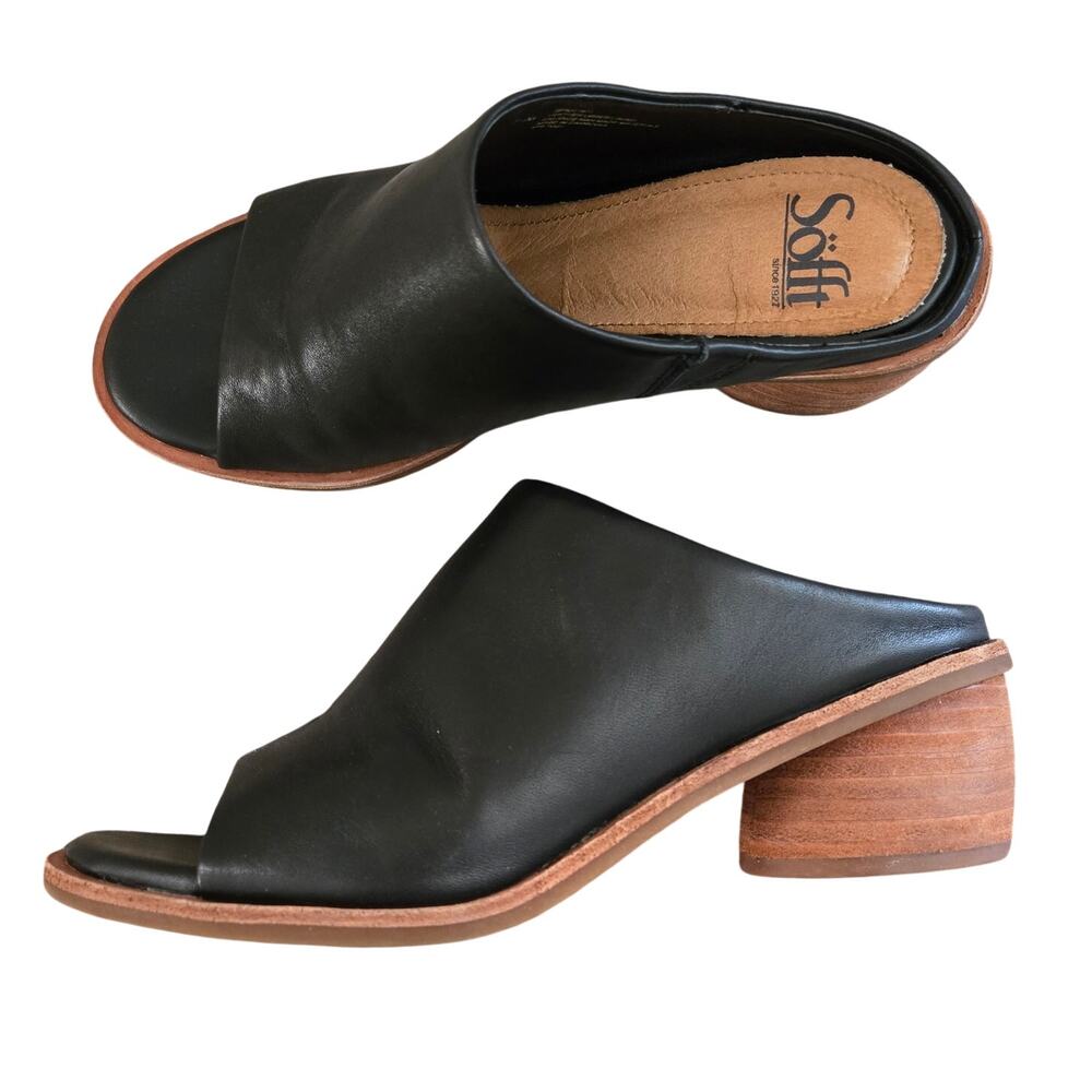 SÖFFT Carrey Slide Sandal In Black 7 1/2